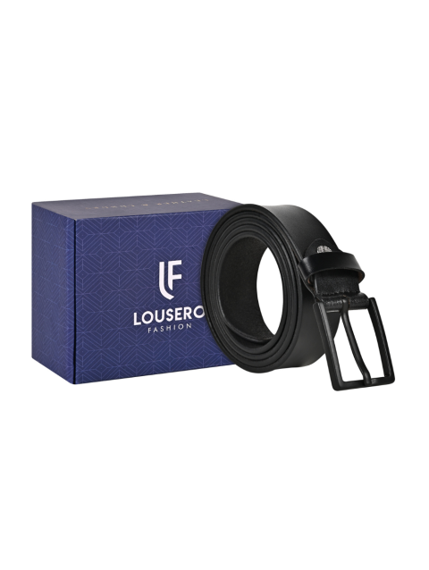 Black Classic Formal Leather Belt for Men