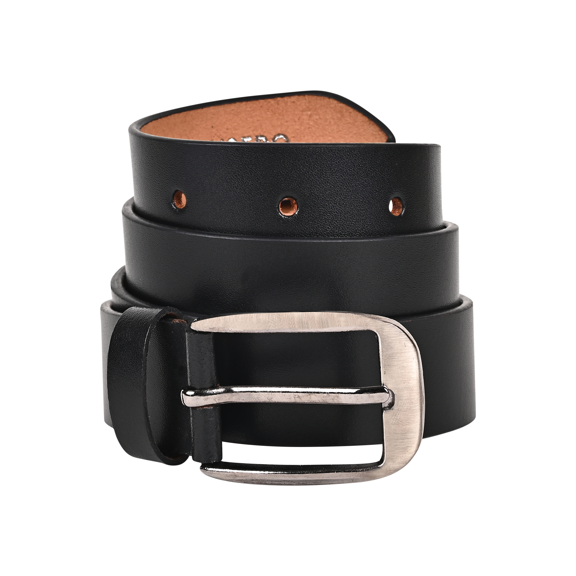 Black Formal Genuine Leather Belt for Men