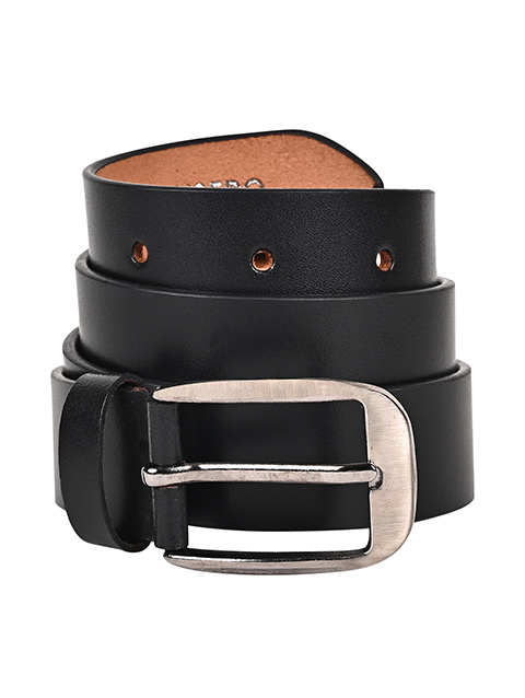 Black Formal Genuine Leather Belt for Men