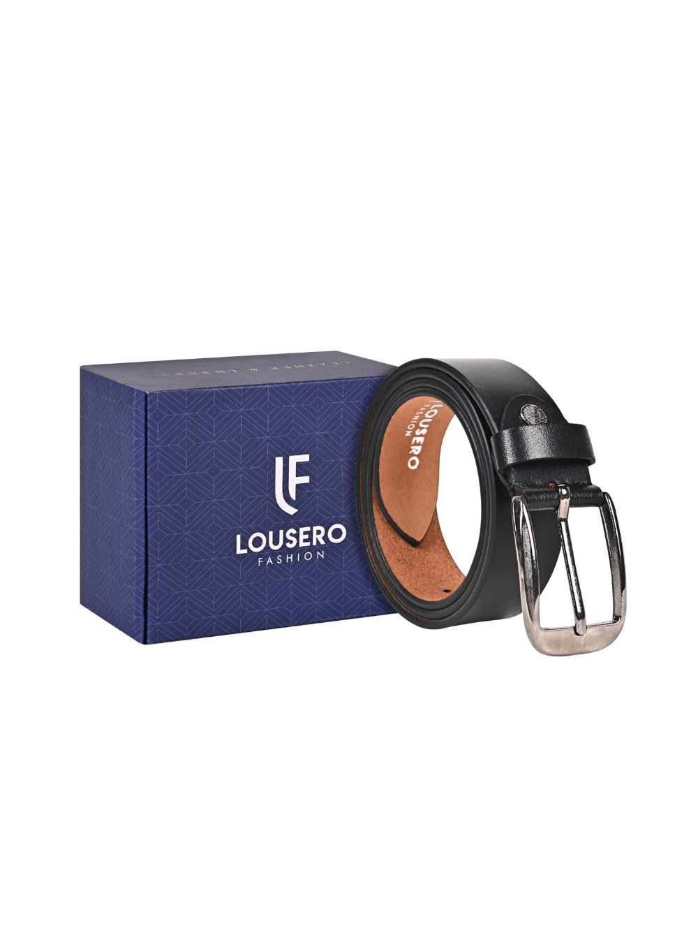 Black Formal Genuine Leather Belt for Men