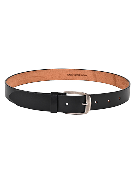 Black Formal Genuine Leather Belt for Men