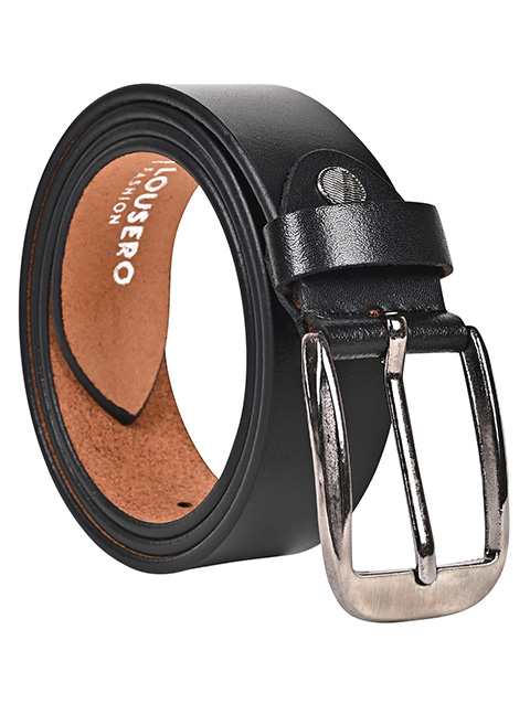 Black Formal Genuine Leather Belt for Men - Image 4