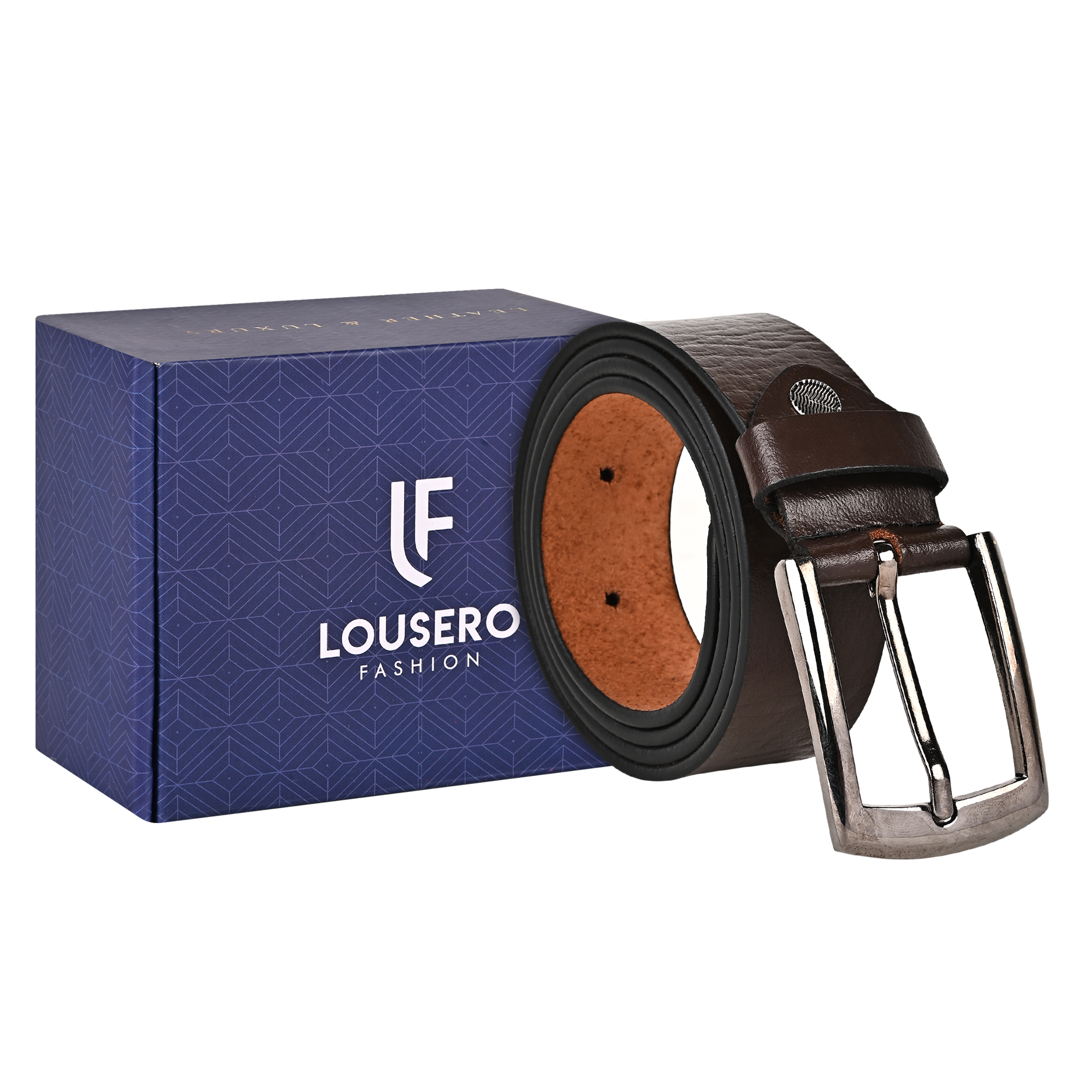 Classic Brown Leather Belt for Men
