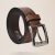 Brown Jungle Print Genuine Leather Belt for Men