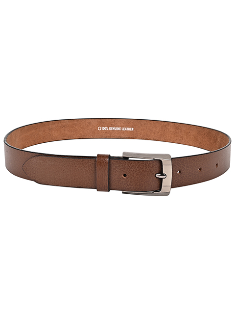 Men’s Casual Brown Genuine Leather Belt - Image 5