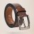 Men Casual Brown Genuine Leather Belt