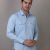 Sky Blue Double Pocket Shirt for Men