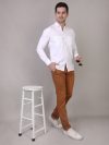 White Double Pocket Shirt for Men